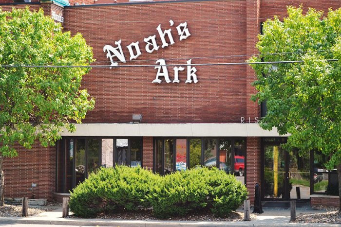 The entrance of Noahs Ark Restaurant